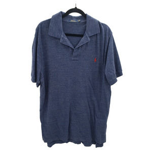Polo Ralph Lauren Large Tall LT Blue Polo Shirt Mens Short Sleeve Pony Logo
